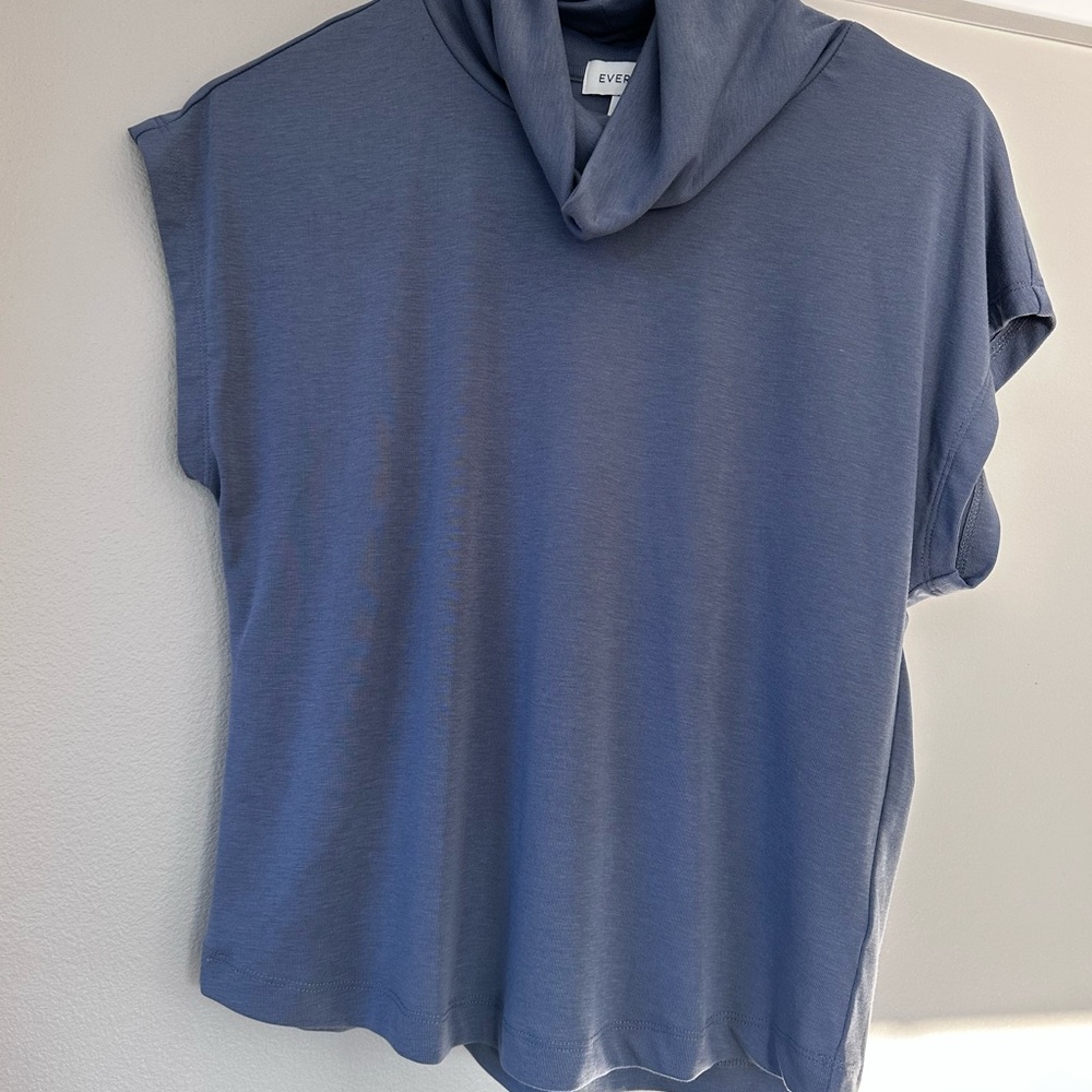 Evereve Gray Cowl Neck Top